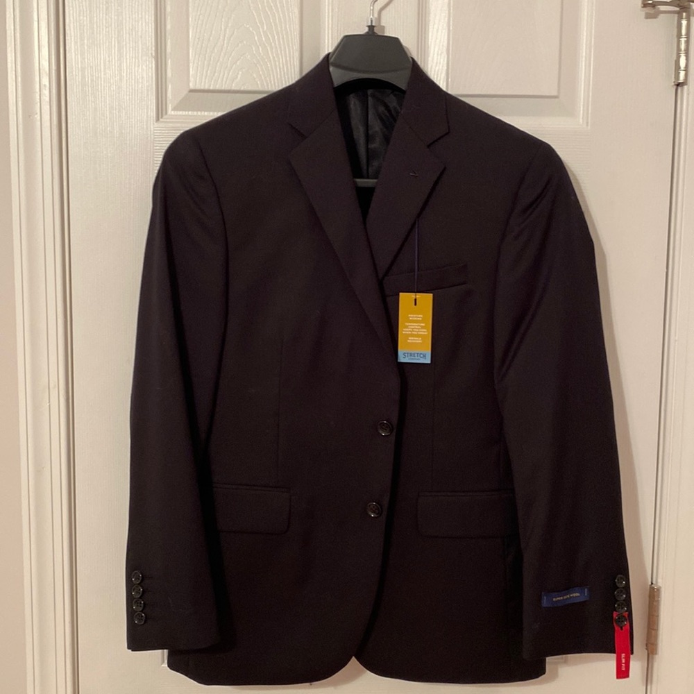 Mens blazer,  Stafford slim fit, pants and vest included.  Pantsw32,inseam30.